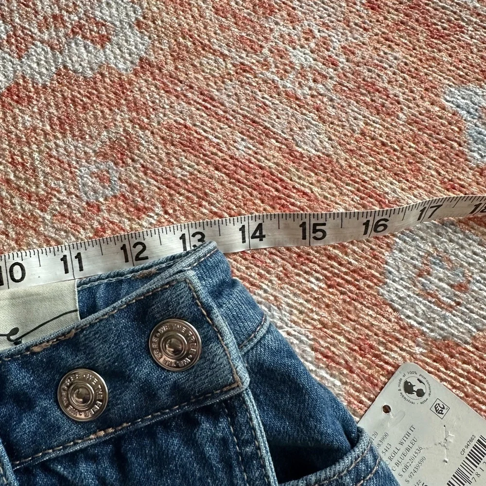 NWT We The Free - Adele Denim Skort size 25 low rise grunge utility - Picture 11 of 11